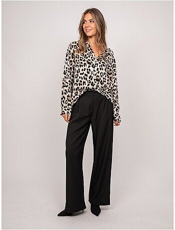 Camicia oversize leopardata oressa