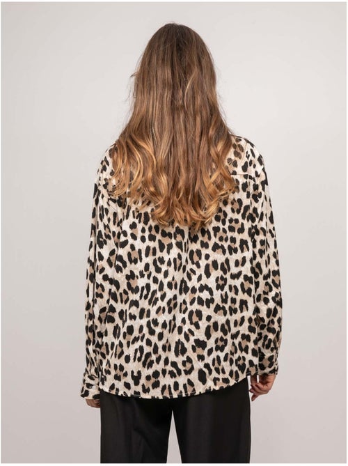 Camicia oversize leopardata oressa - Kiabi Camicia oversize leopardata oressa - Kiabi