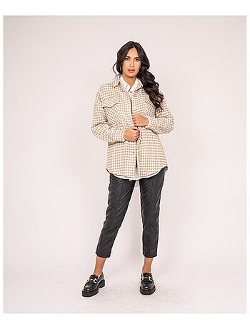 Camicia oversize principe di Galles UVEL