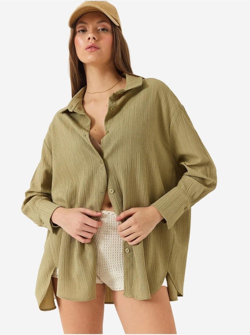 Camicia oversize testurizzata lucci - Kiabi Camicia oversize testurizzata lucci - Kiabi