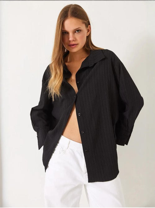 Camicia oversize testurizzata lucci - Kiabi Camicia oversize testurizzata lucci - Kiabi