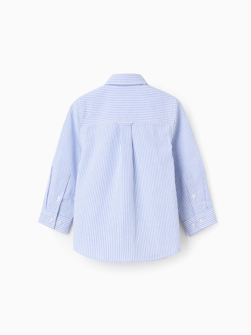 Camicia oxford a righe Blu chiaro - Kiabi