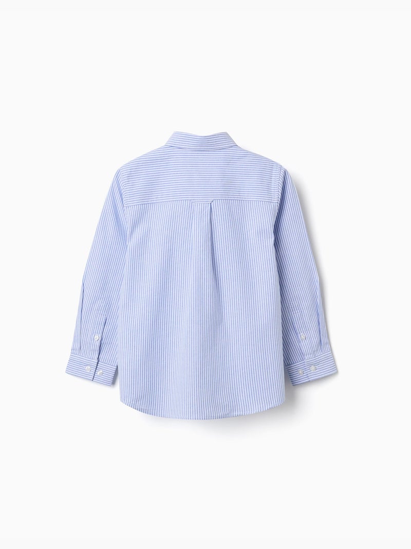 Camicia oxford a righe Blu chiaro - Kiabi