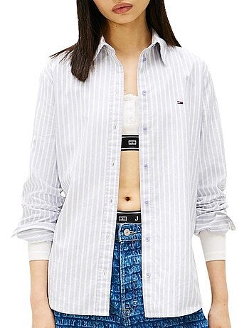Camicia Oxford a Righe da Donna Tommy Hilfiger
