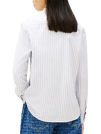 Camicia oxford a righe da donna tommy hilfiger