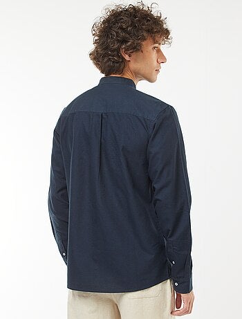 Camicia Oxford collo alla coreana