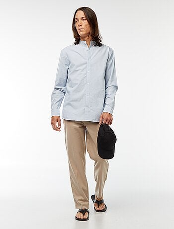Camicia Oxford collo alla coreana