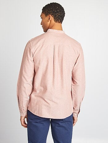 Camicia Oxford collo alla coreana