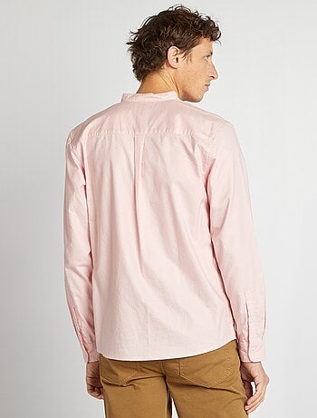 Camicia Oxford collo alla coreana