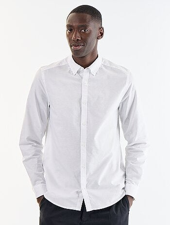 Camicia oxford con abbottonatura
