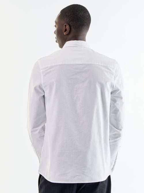Camicia oxford con abbottonatura - Kiabi