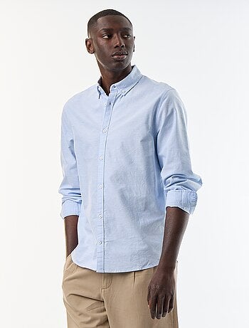 Camicia oxford con abbottonatura