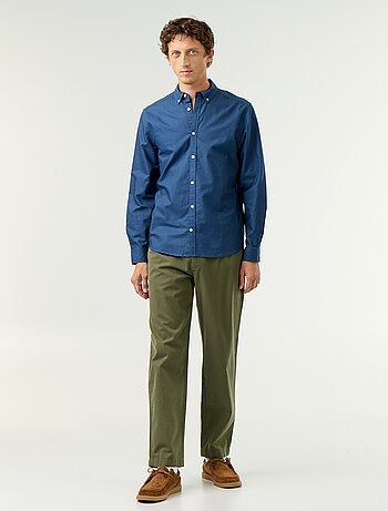 Camicia oxford con abbottonatura