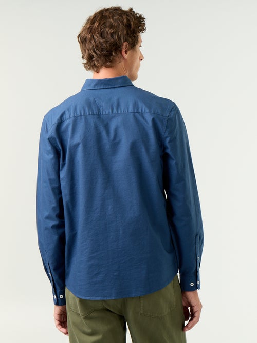 Camicia oxford con abbottonatura - Kiabi
