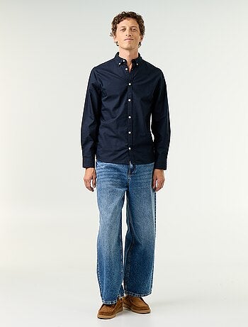 Camicia oxford con abbottonatura