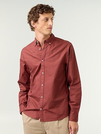 Camicia oxford con abbottonatura