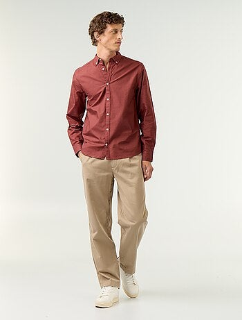 Camicia oxford con abbottonatura