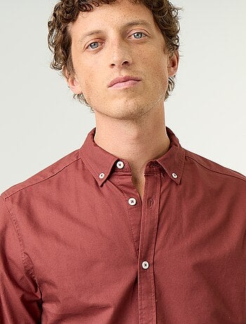 Camicia oxford con abbottonatura