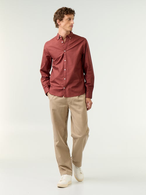 Camicia oxford con abbottonatura - Kiabi Camicia oxford con abbottonatura - Kiabi