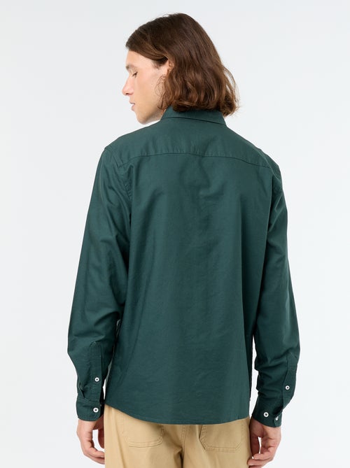 Camicia oxford con abbottonatura - Kiabi