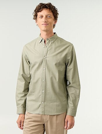 Camicia oxford con abbottonatura