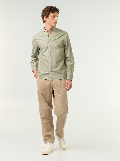 Camicia oxford con abbottonatura - Kiabi Camicia oxford con abbottonatura - Kiabi