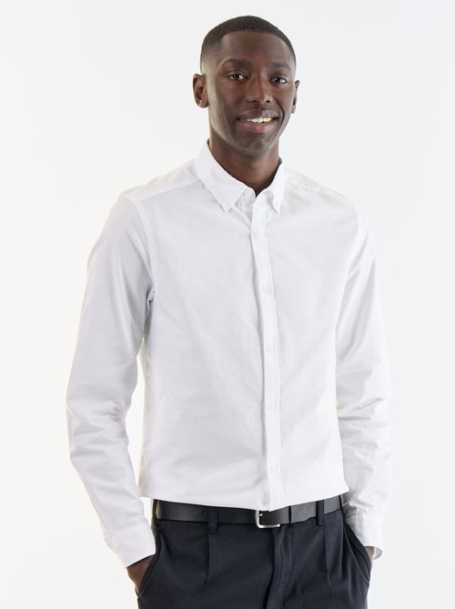 Camicia oxford con apertura abbottonata - Kiabi