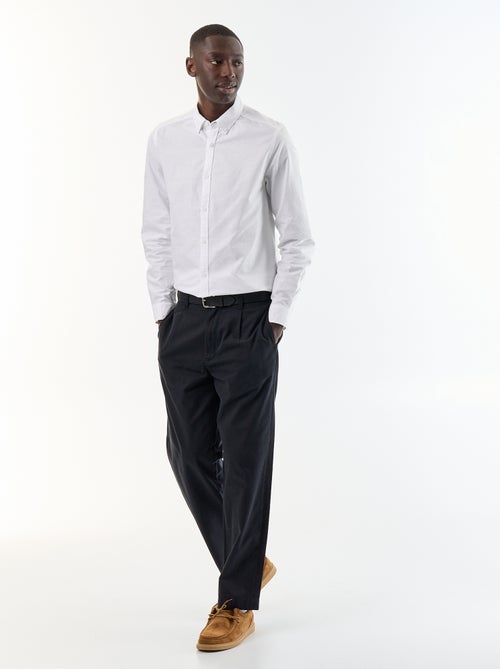 Camicia oxford con apertura abbottonata - Kiabi