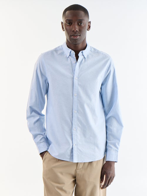 Camicia oxford con apertura abbottonata - Kiabi