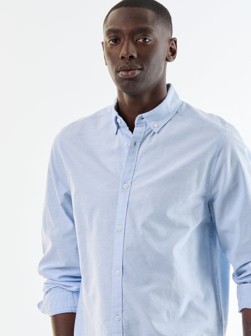 Camicia oxford con apertura abbottonata - Kiabi