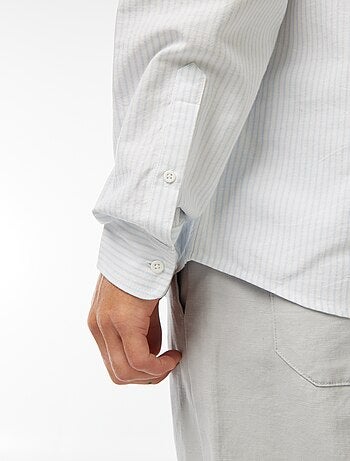 Camicia Oxford con motivo a righe