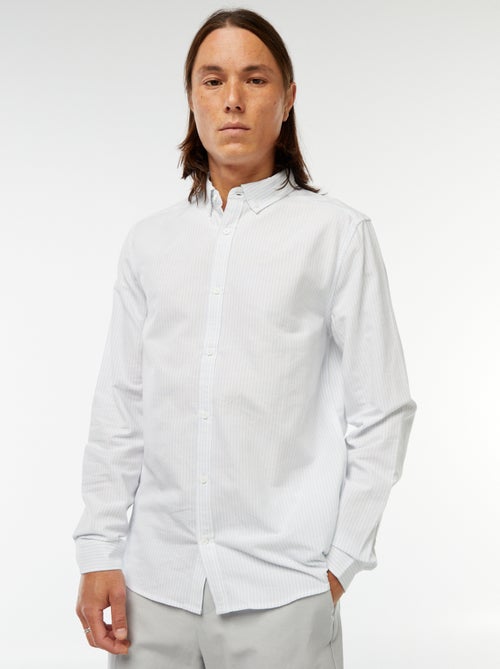 Camicia Oxford con motivo a righe - Kiabi