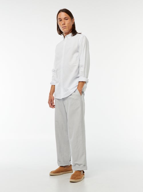 Camicia Oxford con motivo a righe - Kiabi