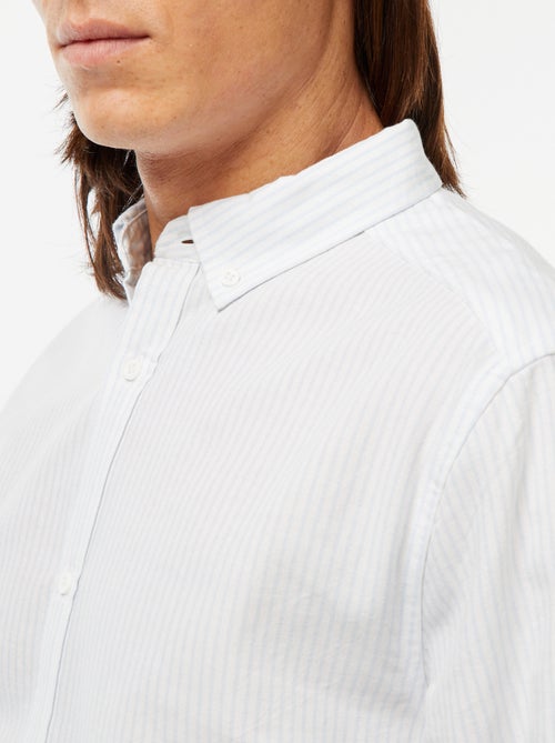 Camicia Oxford con motivo a righe - Kiabi