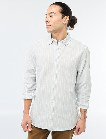 Camicia Oxford con motivo a righe
