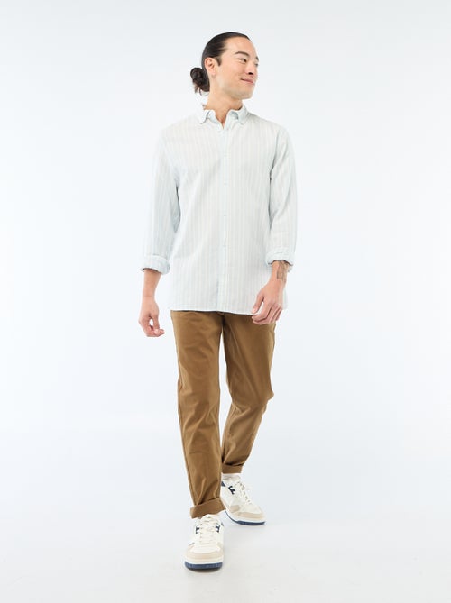 Camicia Oxford con motivo a righe - Kiabi