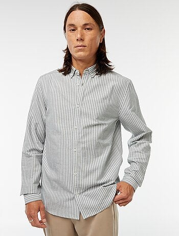 Camicia Oxford con motivo a righe