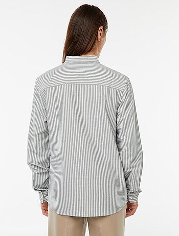 Camicia Oxford con motivo a righe