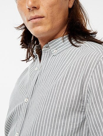 Camicia Oxford con motivo a righe