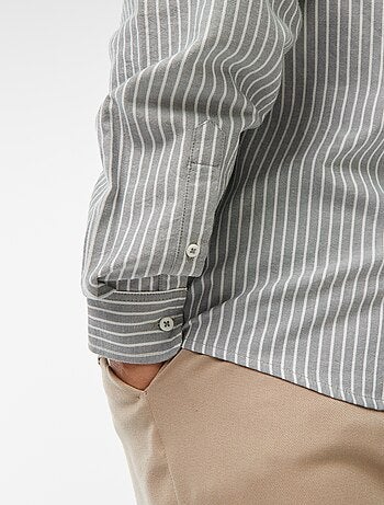 Camicia Oxford con motivo a righe