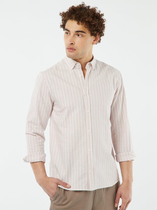 Camicia Oxford con motivo - Kiabi