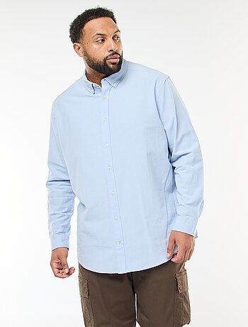 Camicia oxford dritta tinta unita