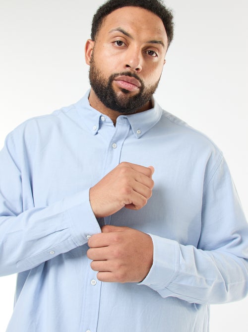 Camicia oxford dritta tinta unita - Kiabi