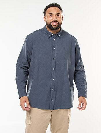 Camicia oxford dritta tinta unita
