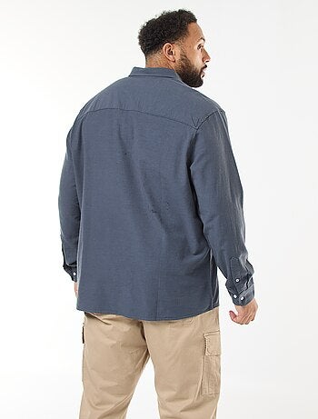 Camicia oxford dritta tinta unita