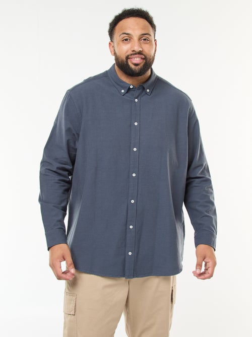 Camicia oxford dritta tinta unita - Kiabi