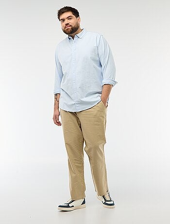 Camicia oxford dritta tinta unita