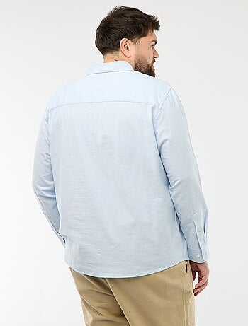 Camicia oxford dritta tinta unita