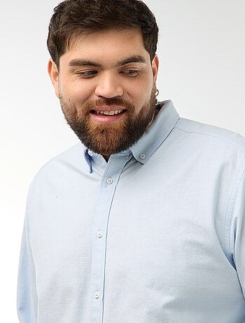 Camicia oxford dritta tinta unita