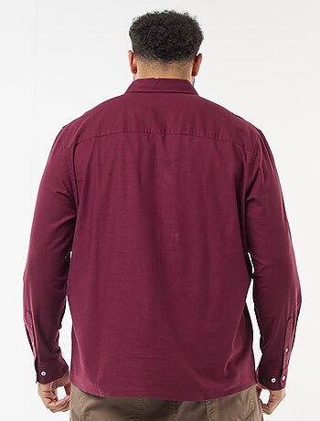 Camicia oxford dritta tinta unita